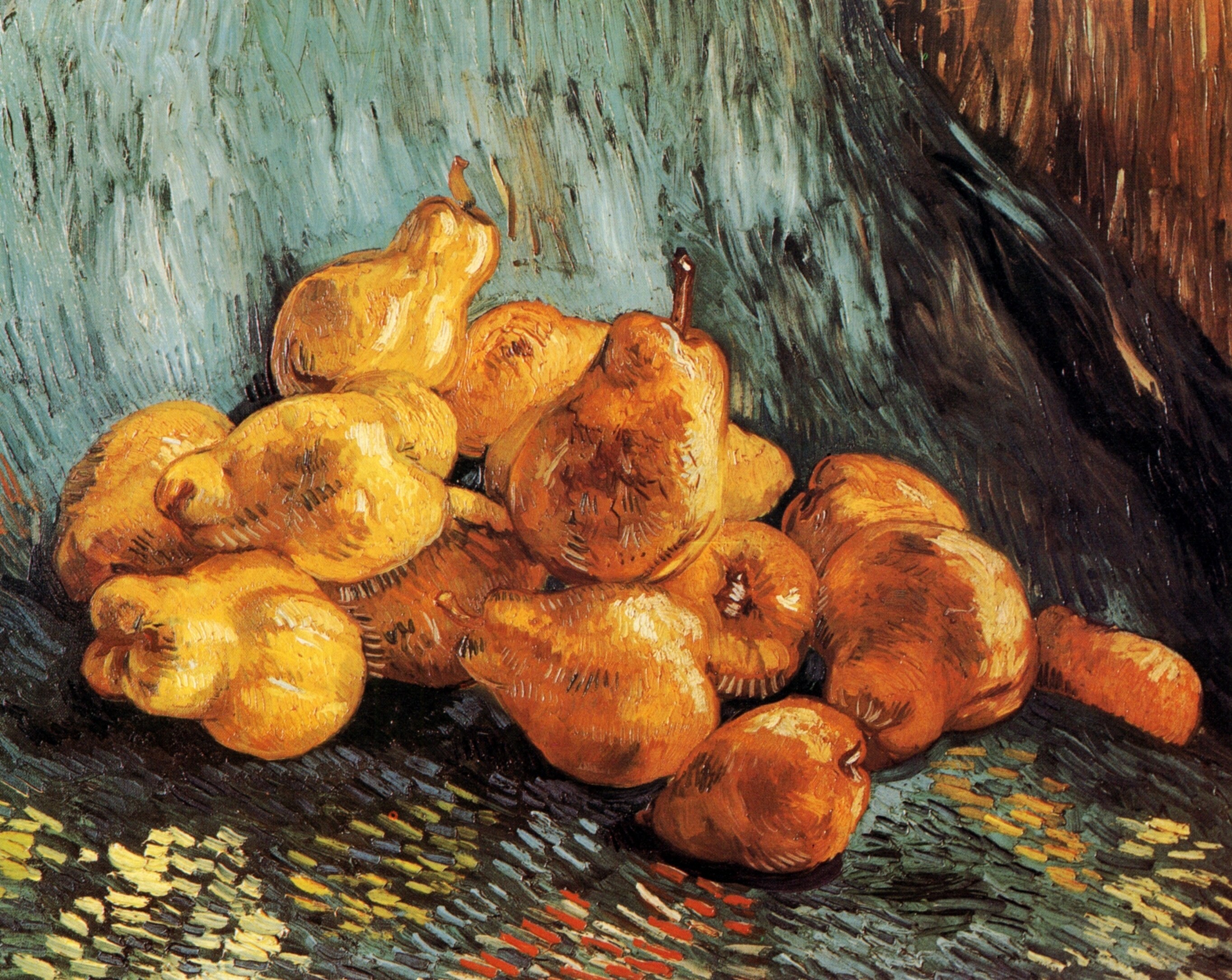 Картина Ван Гога Натюрморт. Айва и груши 1887-1888